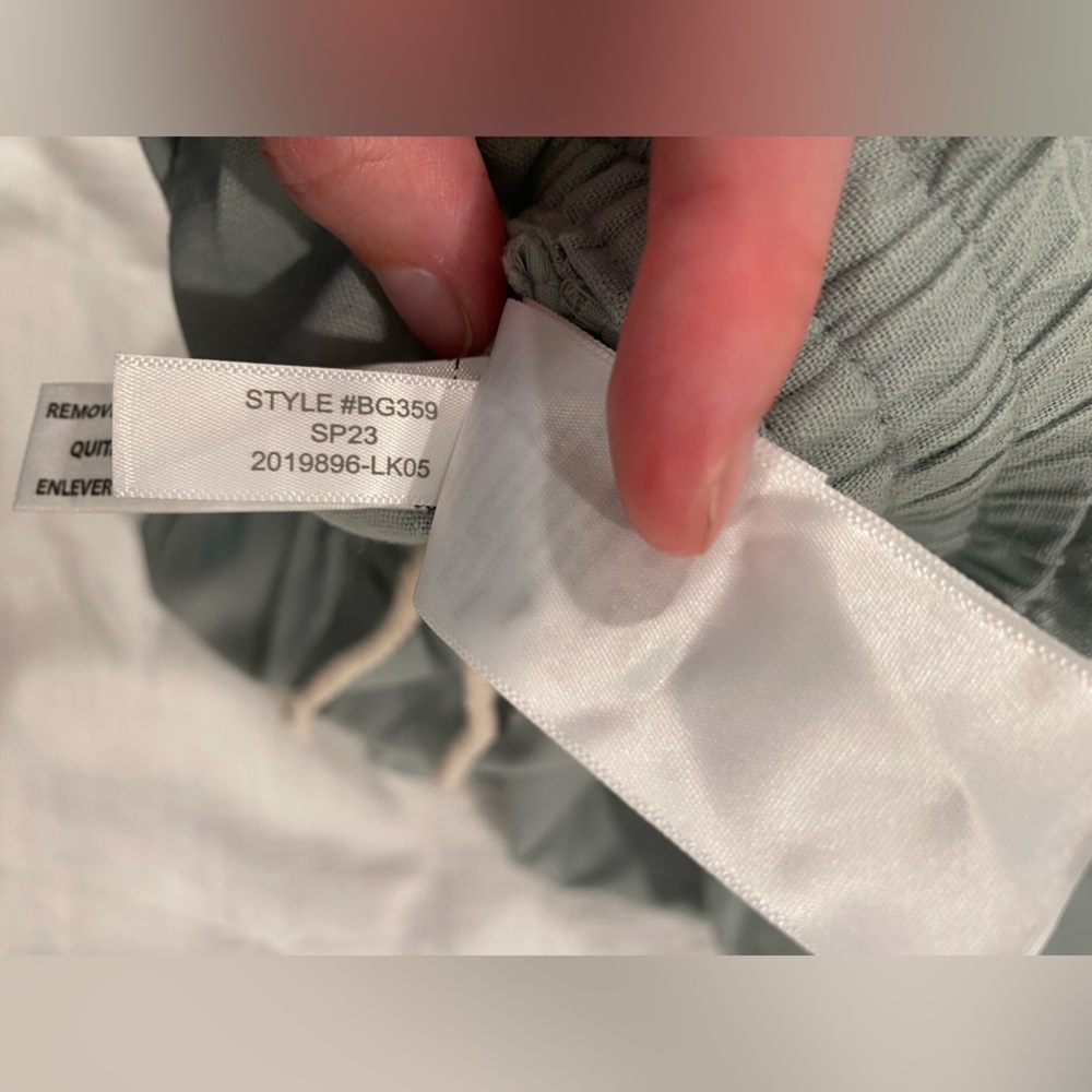 J Crew Linen Cotton Blend Paper Bag Pant Green Size 10 - Picture 13 of 15